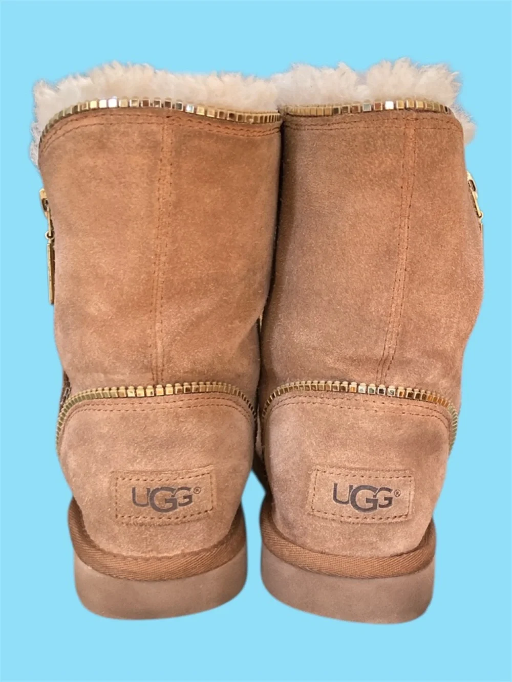 UGG Florence Chestnut Boot Kids Size 1 GUC